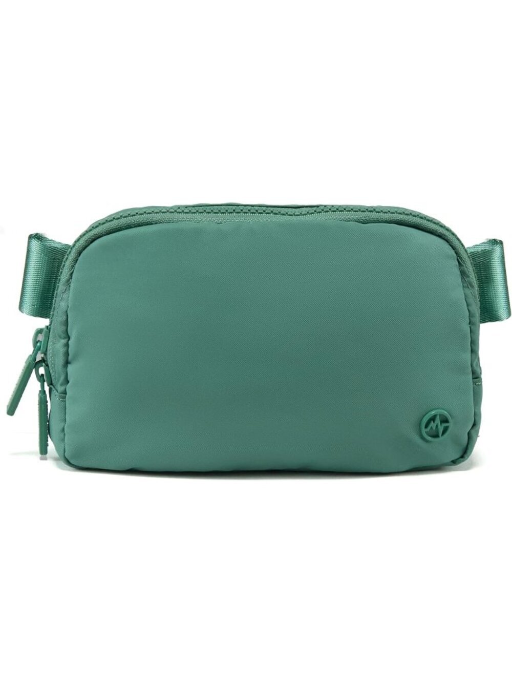Women's Green Water Repellent Waist Packs Crossbody Bags with Adjustable Strap